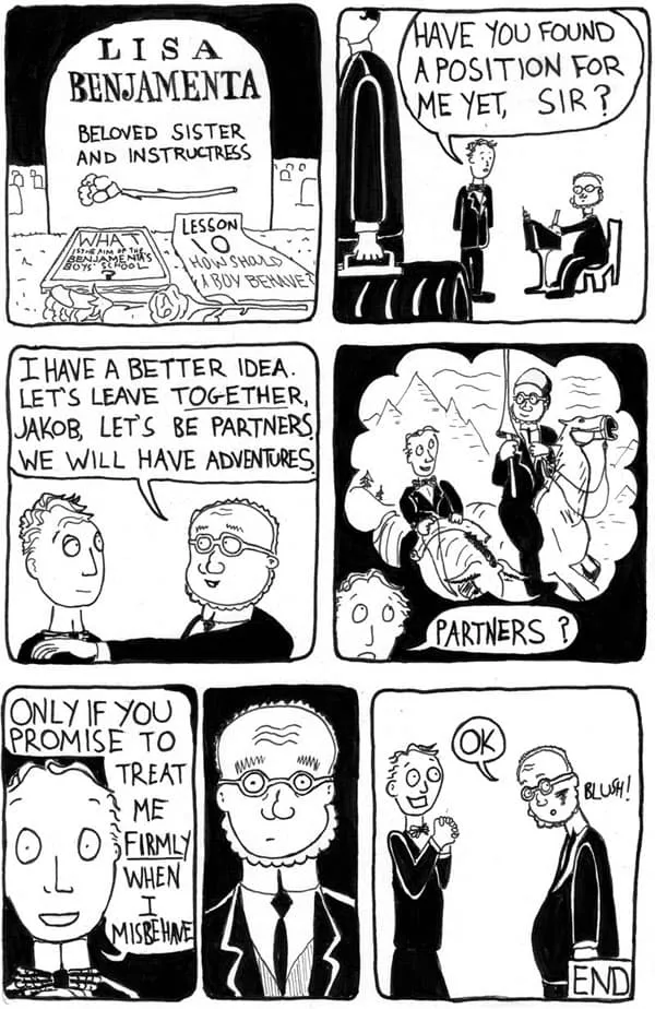 page 10 of the comic how should a boy behave
