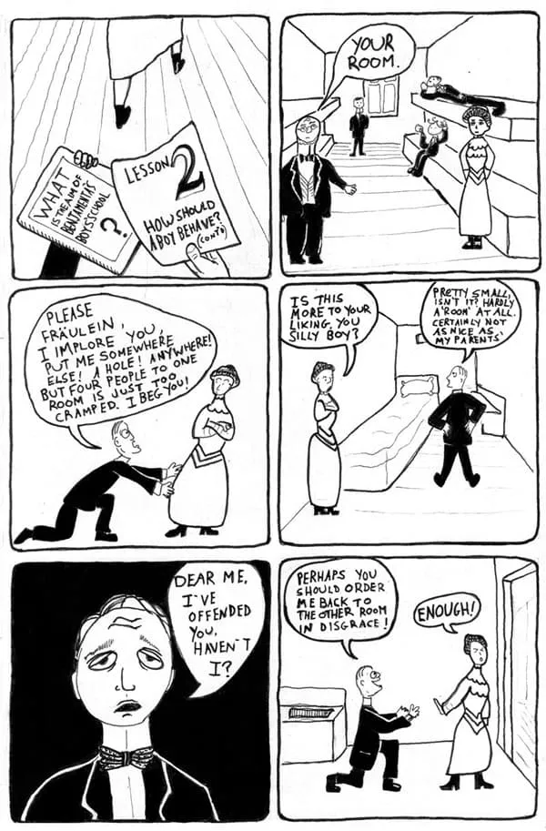 page 2 of the comic how should a boy behave