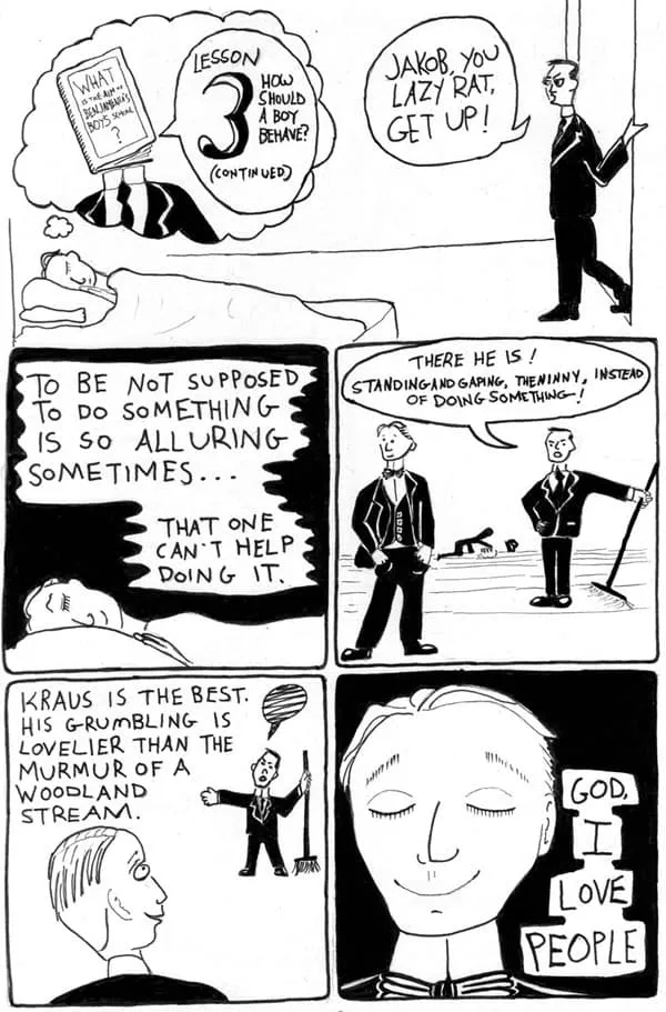 page 3 of the comic how should a boy behave
