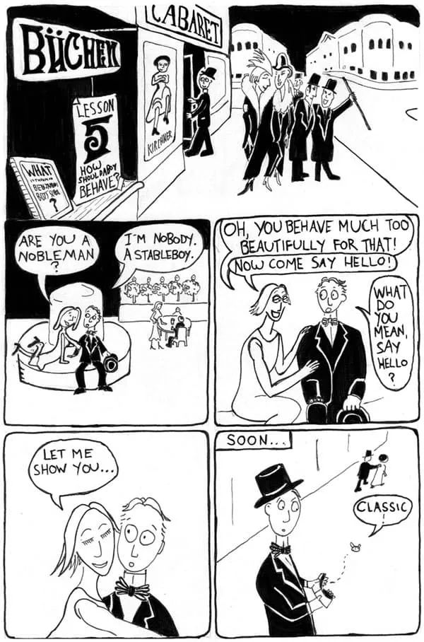 page 5 of the comic how should a boy behave