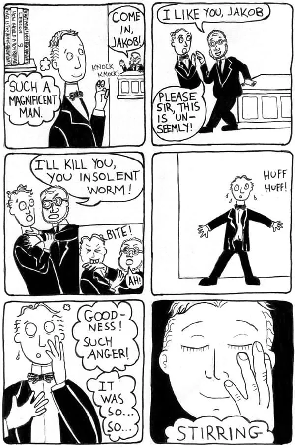 page 9 of the comic how should a boy behave